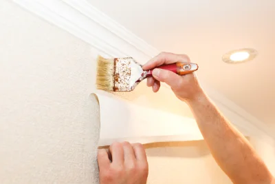 Pose de papier peint à Chamberaud — revêtements muraux et toiles de verre